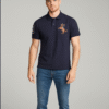 Branded Polo T-shirt Navy Blue Color