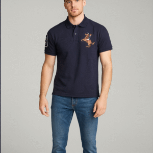 Branded Polo T-shirt Navy Blue Color