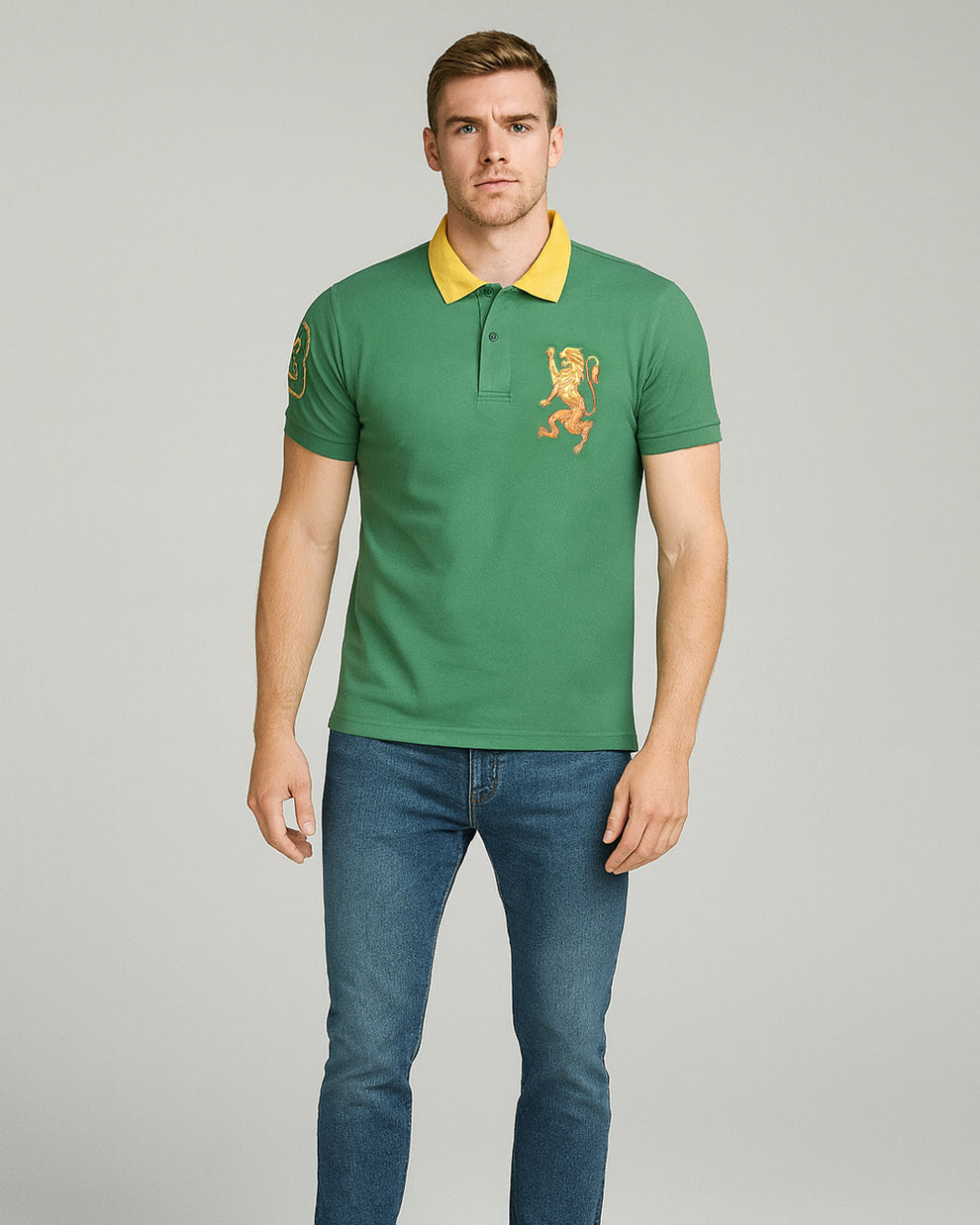 Branded Polo T-shirt Green Color